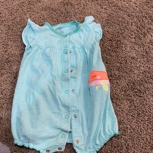 Baby Girl button up onesie/dress